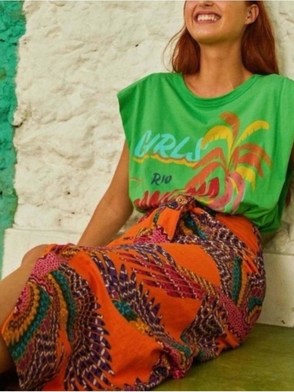 Farm Rio Beaded Macaws Midi M Dress Tropical Halter Convertible Skirt Resort - Picture 3 of 3